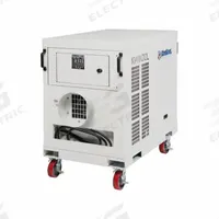 KWIKOOL High-Static Portable Air Conditioner: 60,000 BtuH, 3,000 sq ft – 3,600 sq ft, 460V AC (MPN KPO5-43). Key specifications — Compatible Location: Indoor/Outdoor; Voltage: 460V AC; Includes Air Filter: Air Filter Included; Brand: KWIKOOL.
