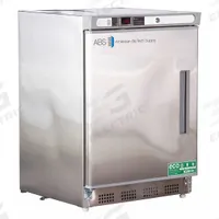 AMERICAN BIOTECH SUPPLY Freezer: Undercounter, 4.2 cu ft, -25°C to -15°C, Manual Defrost Method (MPN ABT-HC-UCBI-0420SS-LH). Key specifications — Defrost Method: Manual; Brand: AMERICAN BIOTECH SUPPLY; Door Hinge: Left.