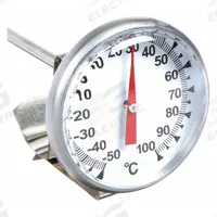 THERMCO Dial Pocket Thermometer: -50°C to 100°C, +/- 1% Accuracy, 8 in Stem Lg, Celsius (MPN ACCG100CX). Key specifications — Accuracy: +/- 1%; Brand: THERMCO; Temperature Units: Celsius.