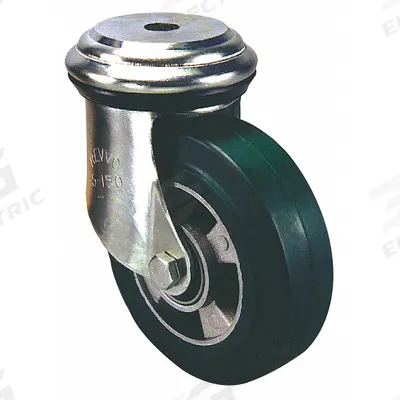 APPROVED VENDOR Bolt-Hole Caster: Swivel, No Brake, Polyurethane, 8 in Wheel Dia. - Long-Swivel-Life Bolt-Hole Casters