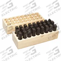 APPROVED VENDOR Hand Stamp Kit: A thru Z, 1/2 in Character Ht, 3 3/8 in Shank Lg, Steel, Sharp-Face (MPN 3XDH9). Key specifications — Material: Steel; Brand: APPROVED VENDOR; Characters Included: A thru Z.