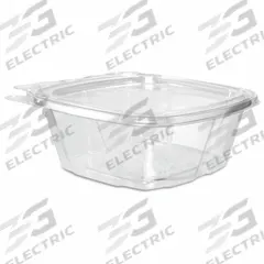 DART Disposable Carry-Out Food Container: Plastic, 1 Compartments, 12 oz Capacity, Clear, 200 PK (MPN CH12DEF). Key specifications — attr561915: Hinged Lid Container; attr644910: Medium-Weight; attr561912: Hinged Lid; attr553675: Plastic; attr553669: Hinged; attr553677: No; attr553680: Hinged Lid Container; attr553682: Rectangular.