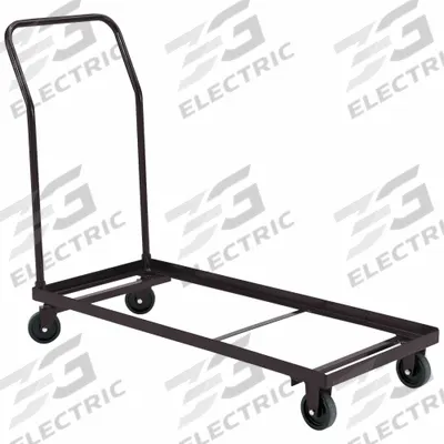 NATIONAL PUBLIC SEATING Chair Cart: 1,100 lb, 46 1/2 in L x 19 in W x 39 in H, For 26 Chairs - Carts for Folding Chairs