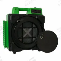 Air Scrubber: ABS, Particulate Filtration, 1,500 sq ft Max Coverage Area, 550 cfm Airflow, Front (MPN X-2480A GREEN). Key specifications — Brand: XPOWER; Includes Filter: Air Filter Included.