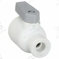 LIQUIFIT Manual Two-Way Ball Valve: 1/4 in, Polypropylene, Straight, Push x FNPT, Two-Piece, Lever (MPN LFPP4VFC2). Key specifications — Brand: LIQUIFIT; Handle: Lever.