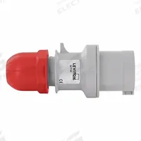 LEVITON Pin and Sleeve Inlet: Red, 346 to 415V AC, Single Phase, 32 A, 4 Pole, 5 Wire, IEC Grounding (MPN S432-P6). Key specifications — Brand: LEVITON.
