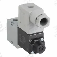 AVENTICS Solenoid Air Control Valve: Series L01, Single Solenoid, Four-Way / Two-Position (MPN L01SA4592060T30). Key specifications — attr1076719: L01SA4592060T30; attr1076777: Non-Locking; attr1076785: Solenoid Air Control Valve; attr1076787: Spring Return; attr1076800: 110 to 120V AC; attr1076739: Plug-In.
