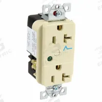 HUBBELL Receptacle: Duplex, 5-20, Ivory, 125V AC, 20 A, 2 Pole / 3 Wire (MPN HBL5362ISA)