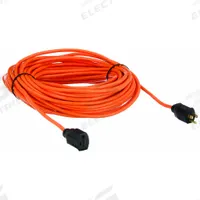 APPROVED VENDOR Extension Cord: Outdoor Use, 100 ft Lg, Outlet, 5-15P, 16/3, SJTW, Orange, 125V AC (MPN 52NY12). Key specifications — Brand: APPROVED VENDOR; Temperature Rating: -40° to 167°F; NEMA Plug Configuration: 5-15P.