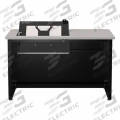 VERSADESK Computer Desk: Metal, Gray Matrix, 0 Drawers, 48 in Overall Wd, 29 in Overall Ht (MPN RSD4830-BG). Key specifications — Desktop Material: Metal; Includes Modesty Panel: Yes; Kit Product Type: Computer Desk; Desktop Color: Gray Matrix; Brand: VERSADESK; Frame Color: Black; Frame Material: Steel; Product Type: Computer Desk.