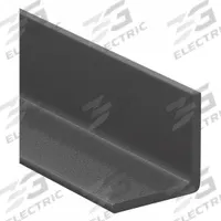FIBERGRATE Fiberglass Angle: 3 in Outside Leg Lg, 2 1/4 in Inside Leg Lg, 1/4 in Leg Thick, Polished (MPN 870530). Key specifications — Color: Dark Gray; Mechanical Finish: Polished; Leg Inside Corner Shape: Square; Brand: FIBERGRATE; Brand Series: Dynaform®.