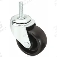 APPROVED VENDOR Stem Caster: Swivel, 3 in Wheel Dia., 1 1/4 in Wheel Wd, Polyolefin, Light Duty (MPN 32J988). Key specifications — Brand: APPROVED VENDOR; Thread Size: 7/16"-14; Roll Up: Swivel.