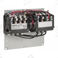 SIEMENS NEMA Magnetic Contactor: Reversing, 3 Poles, NEMA Size 1-3/4, 40 A, 240V AC (MPN 43EP32AG). Key specifications — Brand: SIEMENS.