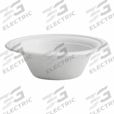 VEGWARE Bowls: Reclaimed Fiber, Unwrapped, 12 oz Bowl Capacity, Natural Oatmeal - Fiber Bowls