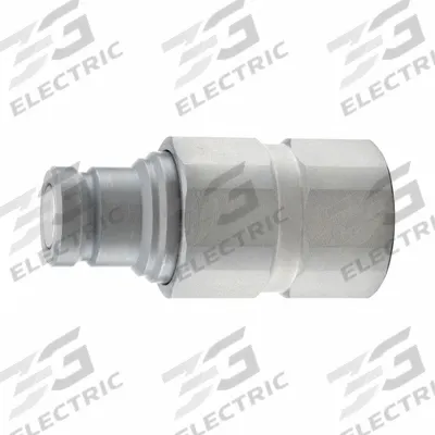 PARKER Nose Piece Assembly Coupling: 3/8 in Coupling Size, Steel, 6 g/min Max. Flow Rate - FEM Series Hydraulic Quick-Connect Coupling Plugs