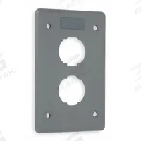 HUBBELL PREMISE WIRING Wall Plate: Gray, 1 Gang, 2 Port, Flat Module, Plastic (MPN HI24GY). Key specifications — Brand: HUBBELL PREMISE WIRING; Material: Plastic; Color: Gray; Module Style: Flat.