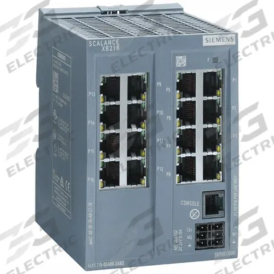 SCALANCE Switch: Managed, DIN Rail, 16 Ports, RJ45, 10/100 Mbit/s - DIN Rail-Mount Ethernet Switches