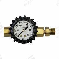 UNIWELD Oxygen Pressure Flow Indicator: 9/16"-18 M RH Inlet, 9/16"-18 F Outlet (MPN TOL163). Key specifications — Compatible Gas Type: Oxygen; Manufacturer Part Number: TOL163; Brand: UNIWELD; Inlet Connection: 9/16"-18 M RH; Outlet Connection: 9/16"-18 F.