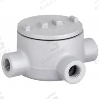 Conduit Outlet Body: Iron, GR, 1 1/2 in Trade Size, X Body, 72 cu in Body Capacity (MPN GRX150). Key specifications — Series: For Standard Body; Compatible Conduit Trade Size: 1-1/2 in; Thread Gender: Female; Hub Style: Threaded; Cover Included: Yes; Body Style: X; Connection Type: Threaded; Back Type: Round.