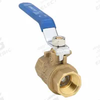 APPROVED VENDOR Manual Two-Way Ball Valve: 1/2 in, Brass, Straight, FIP x FIP, Full Port Ball Port (MPN 20045LF). Key specifications — Brand: APPROVED VENDOR; Handle: Lever.