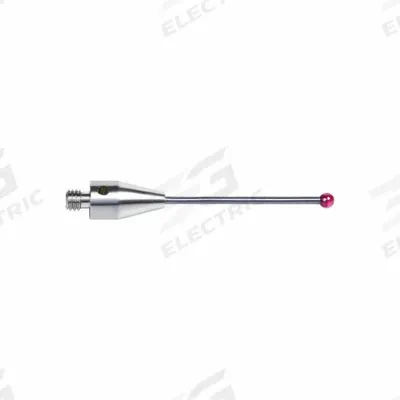 INSIZE M3 Stylus: CMM Straight Stylus, Ball, Straight, 0.157 in Ruby Ball Tip - Straight CMM Styli