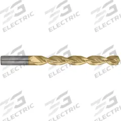 CLEVELAND Jobber Length Drill Bit: 27/64", 135° Split Point, TiN-Coated Cobalt, Fast Spiral (MPN C16690). Key specifications — attr1229327: 0.4219.