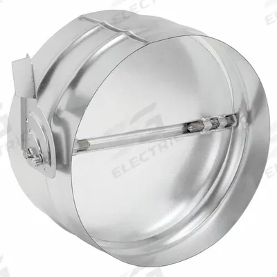 Dayton 12"dia GSteel Manual Balancing Dampr: 12 in Duct, 6 3/8 in L, Steel - Round Manual Balancing Dampers