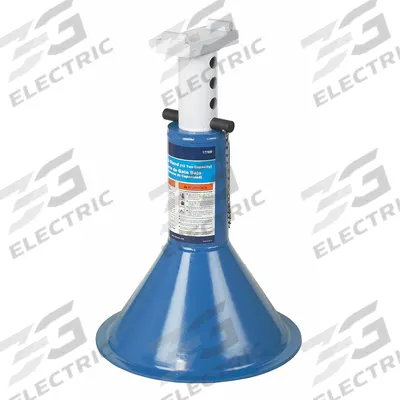 OTC Jack Stand: Pin Adjustment, 12 ton Load Capacity, 29 1/2 in Max Extended Ht - Heavy-Duty Jack Stands