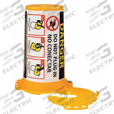 ZING Plug Lockout: For 1 1/4 in Max Cord Dia, For 3 in Max Plug Dia - Plug Lockout Covers