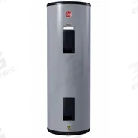 RHEEM Electric Water Heater: 277V AC, 80 gal, 12,100 W, Single Phase, 59 in Ht, 122 gph @ 40°F (MPN ELD80-D/638331). Key specifications — Phase: Single; Brand: RHEEM; Maximum Recovery Flow Rate: 122 gph @ 40°F.