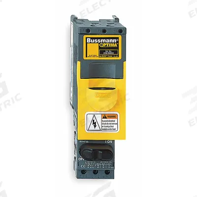 BUSSMANN Fuse Block: Finger-Safe with Disconnect, 3 Pole, 600 V AC - Fuse Blocks with Disconnect Switches