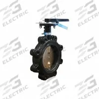 MILWAUKEE VALVE Butterfly Valve: 4 in Pipe Size, Concentric, 200 psi Max. Pressure (CWP), Lug, PTFE (MPN ML224T 4). Key specifications — Brand: MILWAUKEE VALVE; Handle Type: Lever; Disc Material: CF8M Stainless Steel.
