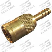 HANSEN Hydraulic Quick Connect Hose Coupling: 1/4 in Coupling Size, Brass, 7.57 lpm Max. Flow Rate (MPN FTS206). Key specifications — Body Material: Brass; Brand: HANSEN.