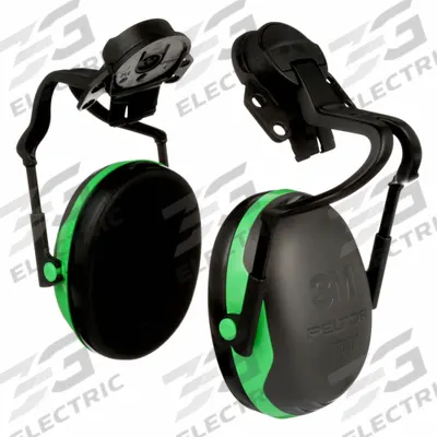 3M Earmuffs: Hard Hat-Mounted Earmuff, Passive, 20 dB_21 dB NRR, Foldable - Hard Hat-Mounted Earmuffs