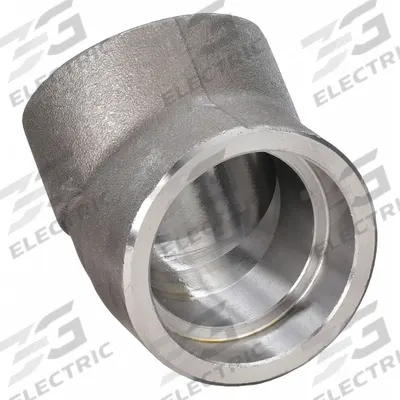 APPROVED VENDOR Metal Pipe Elbow: 45° Elbow, Steel, 1/4 in x 1/4 in - Socket-Weld Extreme-Pressure Pipe Fittings