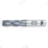 OSG Roughing End Mill: Cobalt, TiAlN Coated, 4 Flute, Fine Pitch, 1/4" Mill Dia, 1/4" LOC (MPN 4559011)