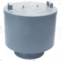 SOLBERG Filter Silencer: 8 in Flange Inlet Size, 1,800 cfm, 23 in Overall Ht, 22.5 in Outside Dia (MPN FS-377P-800F). Key specifications — attr60071: FS-377P-800F; attr60074: SOLBERG.