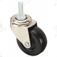 APPROVED VENDOR Stem Caster: Swivel, 2 in Wheel Dia., 7/8 in Wheel Wd, Rubber, 75 lb Load Capacity (MPN 32607). Key specifications — Brand: APPROVED VENDOR; Thread Size: 5/16"-18; Roll Up: Swivel.