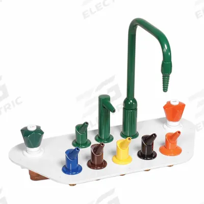 AIRCLEAN SYSTEMS Goose Neck Faucet: Goose Neck Faucet, 8 in Overall Wd, 8 in Overall Dia - Fume Hood Fittings