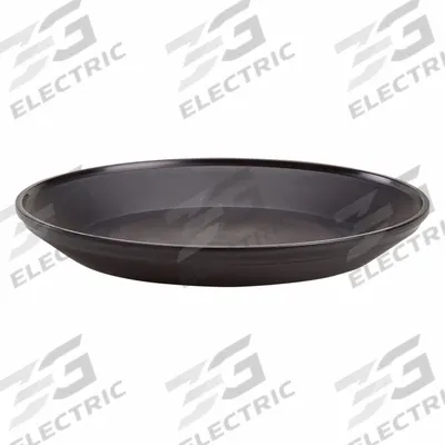 CAMBRO Pellet Plate: Black, 9 5/8 in Dia, NSF Certified - Cold Pellets & Cool Bases