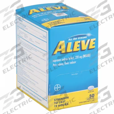 Aleve Pain Relief: Naproxen Sodium, 220 mg, 50 Individual Doses - Naproxen Sodium Pain Relievers & Fever Reducers