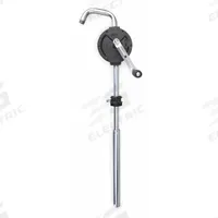 DAYTON Hand Pump: Rotary Action, Pump with Spout, Cast Iron Housing, 10.67 oz per stroke, Graphite (MPN 4VCR2). Key specifications — Brand: DAYTON; Housing Material: Cast Iron; Maximum Flow Rate: 10.67 oz per stroke; Seal Material: Graphite.