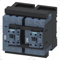 SIEMENS IEC Magnetic Contactor: Reversing, 3 Poles, 3NO Contacts, 95 A, 120V AC Coil (MPN 3RA23468XB301AK6). Key specifications — Brand: SIEMENS; Integrated Surge Suppression: No.