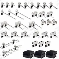TRITON PRODUCTS Pegboard Kit: 32 Hooks, Locking Clip, Surface, Stainless Steel (MPN SSLH1-Kit). Key specifications — attr38463: Surface; attr38449: Brushed; attr38447: Stainless Steel; attr38464: Locking Clip; attr38446: TRITON PRODUCTS.