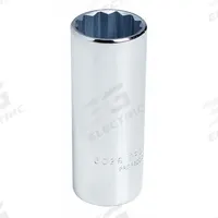 PROTO Socket: SAE, 1/2 in Drive Size, 3/8 in Socket Size, 12-Point, Deep, Chrome, Not Tether Capable (MPN J5312). Key specifications — attr1204417: PROTO; attr1204392: Chrome.