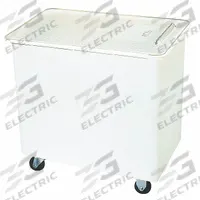 CARLISLE Ingredient Bin w/Sliding Lid: 144 qt Capacity, White, 28 1/4 in Overall Ht, Lid Included (MPN BIN3602). Key specifications — Lid Included: Yes; Brand: CARLISLE; Color: White; NSF Certified: Yes.
