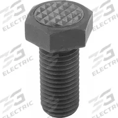 KIPP Hex Head Gripper Screw w/Serrated Pad: Black Oxide Coated Steel Screw, M12 Thread Size (MPN K0386.1912). Key specifications — Hardness: Rockwell C72 to 74; Brand: KIPP.