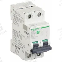 SCHNEIDER IEC Supplementary Protector: 6 A Amps, 500V DC, 5kA at 250V DC, Screw Clamp, C60H-DC, C (MPN M9U21206). Key specifications — Terminal Connection: Screw Clamp; AC Voltage Rating: Not Rated; Curve Type: C; DC Voltage Rating: 500V DC; Max. AIR Rating: 5kA at 250V DC; Series: C60H-DC; Brand: SCHNEIDER.