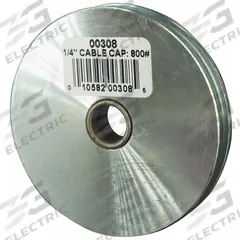 APPROVED VENDOR Sheave: Lifting/Pulling, 800 lb Working Load Limit, 1/4 in Compatible Rope Dia, Open (MPN 4JX62). Key specifications — attr994582: APPROVED VENDOR; attr994592: Pulling.