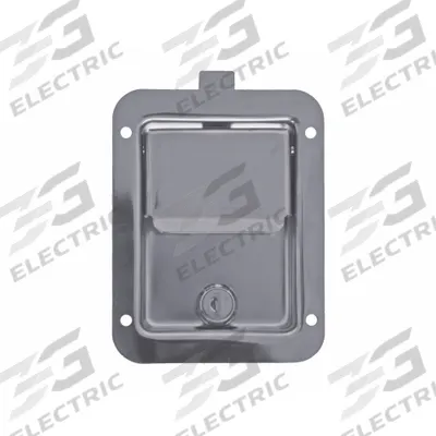 BUYERS PRODUCTS Vehicle Storage Latch: Paddle Latch, Truck Boxes, 5 1/2 in Overall Ht, Silver - Truck Storage Locks & Latches